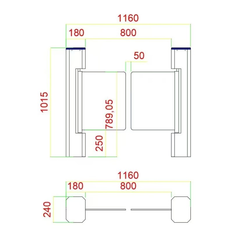 Swing Turnstile Factory - CE Space Saving Access