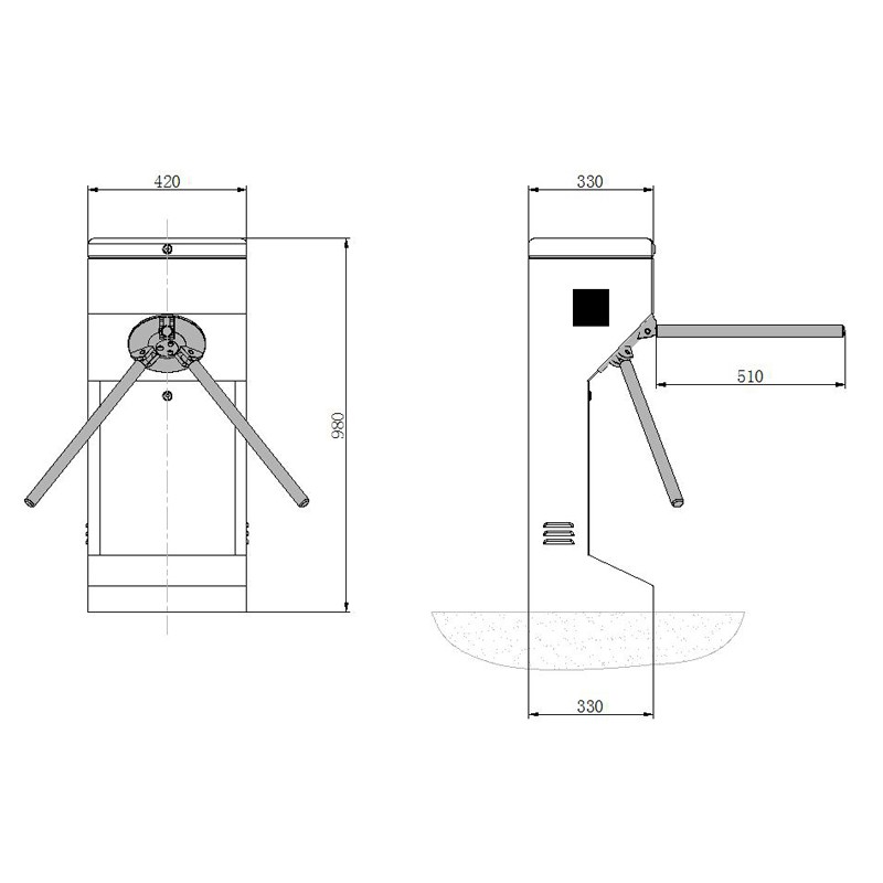Vertical Tripod Manufacturer - QR Code Scanner