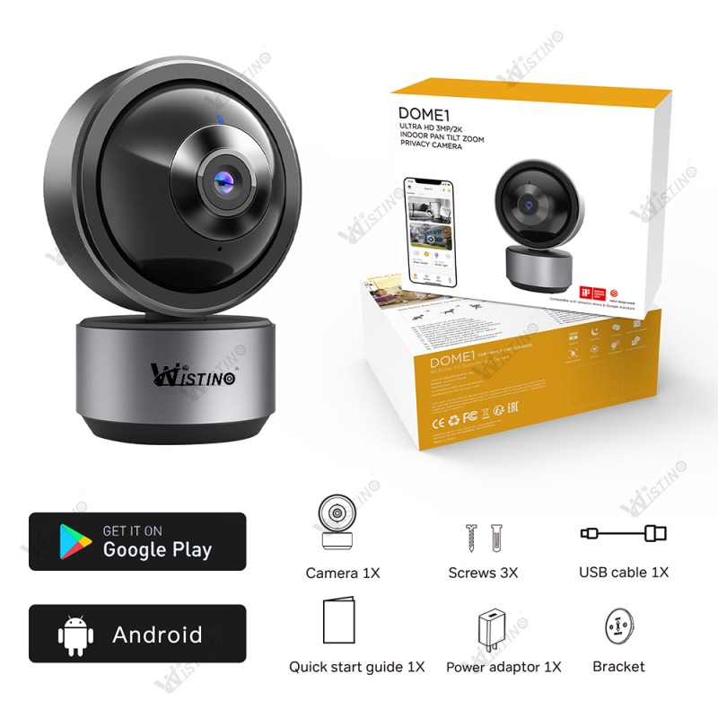 Indoor WiFi Camera Manufacturer - 5MP Tuya Rechargeable Baby