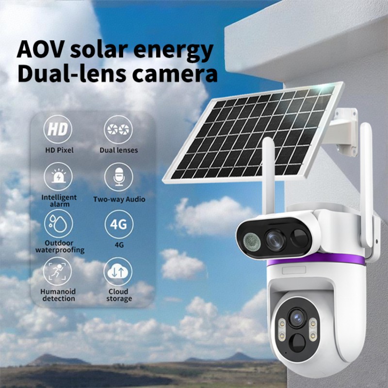 Solar CCTV Manufacturer - 6MP Dual PIR 4G IP66