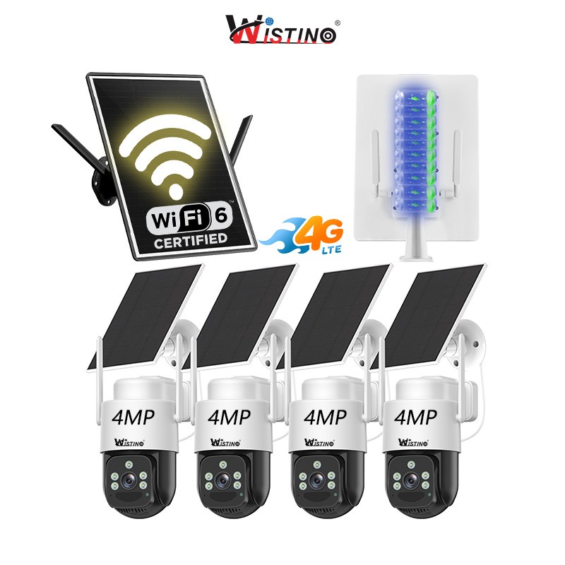 Solar CCTV Camera Factory - 4G Router Real Time Motion