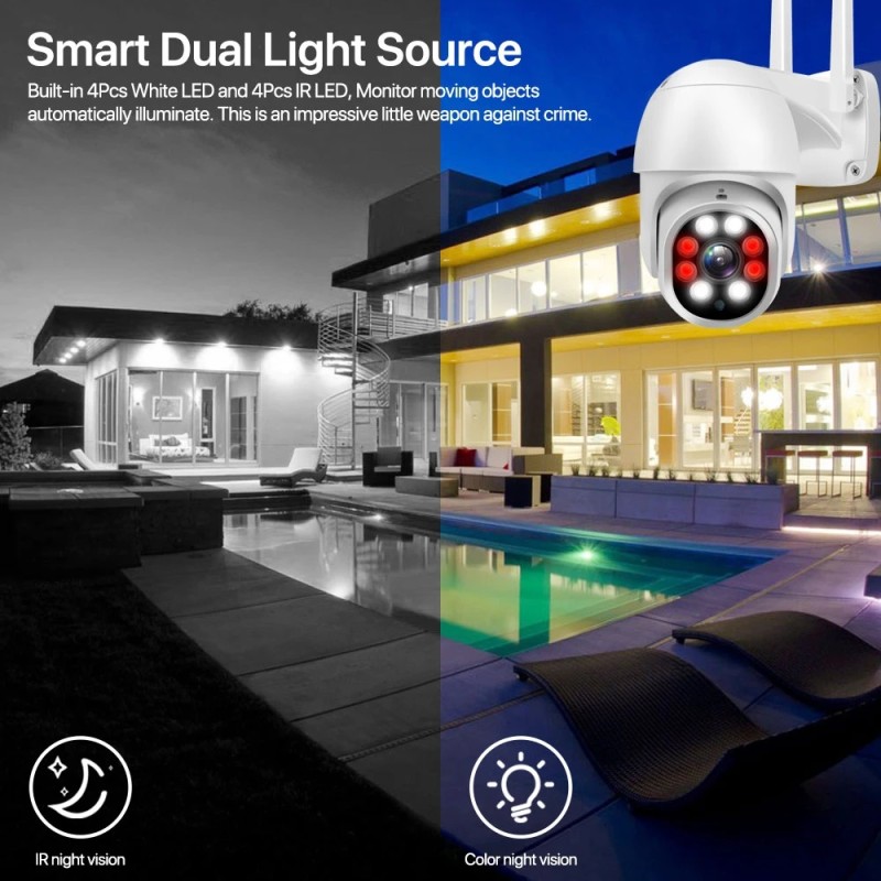 CCTV System Kit Manufacturer - 4CH 2MP Dome PTZ Audio