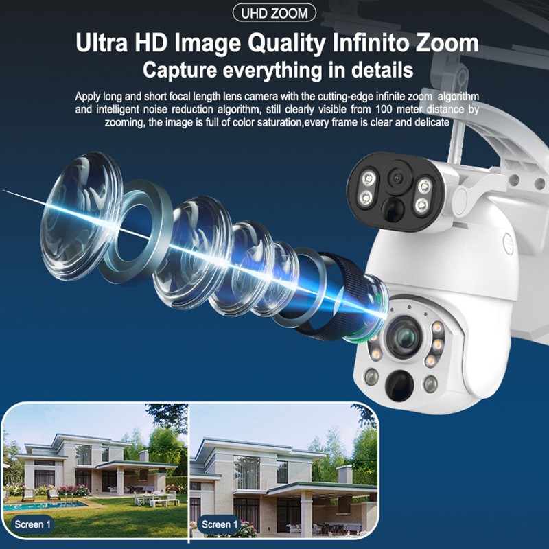 Solar Security Camera Supplier - 10MP 99X Zoom Auto Tracking