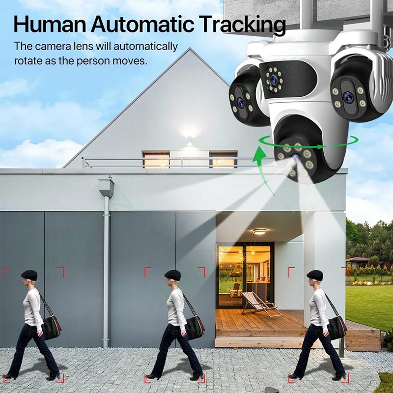 Solar Security Camera Factory - 16MP 4G PIR Built-in Siren