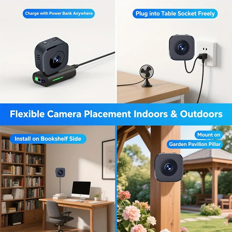 Cube Camera Manufacturer - Magnetic 1080P Wifi TF Card