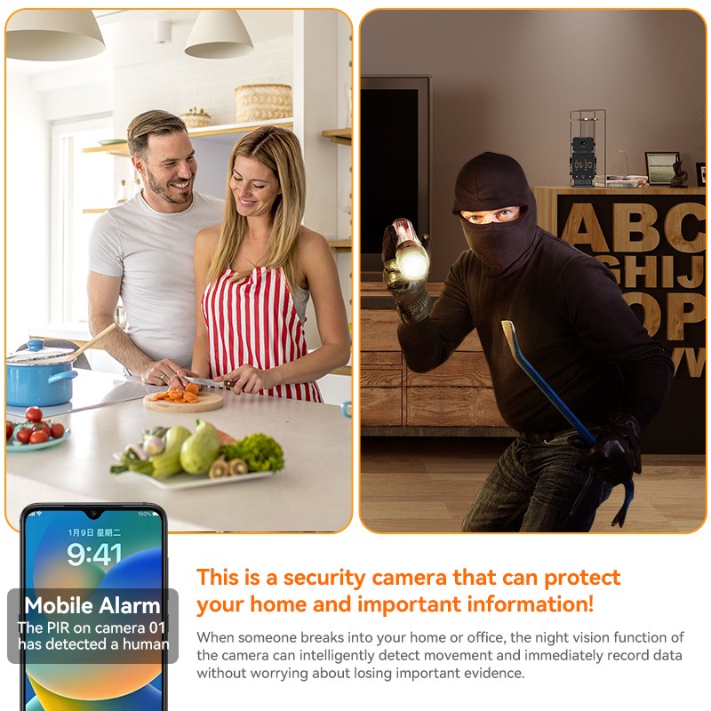 Clock Camera Factory - 3MP Dual Motion One Click Talk