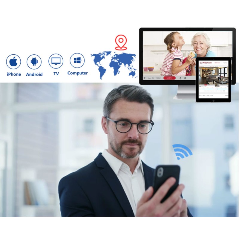 Indoor Security System Supplier - 4k 8MP Motion Audio Night