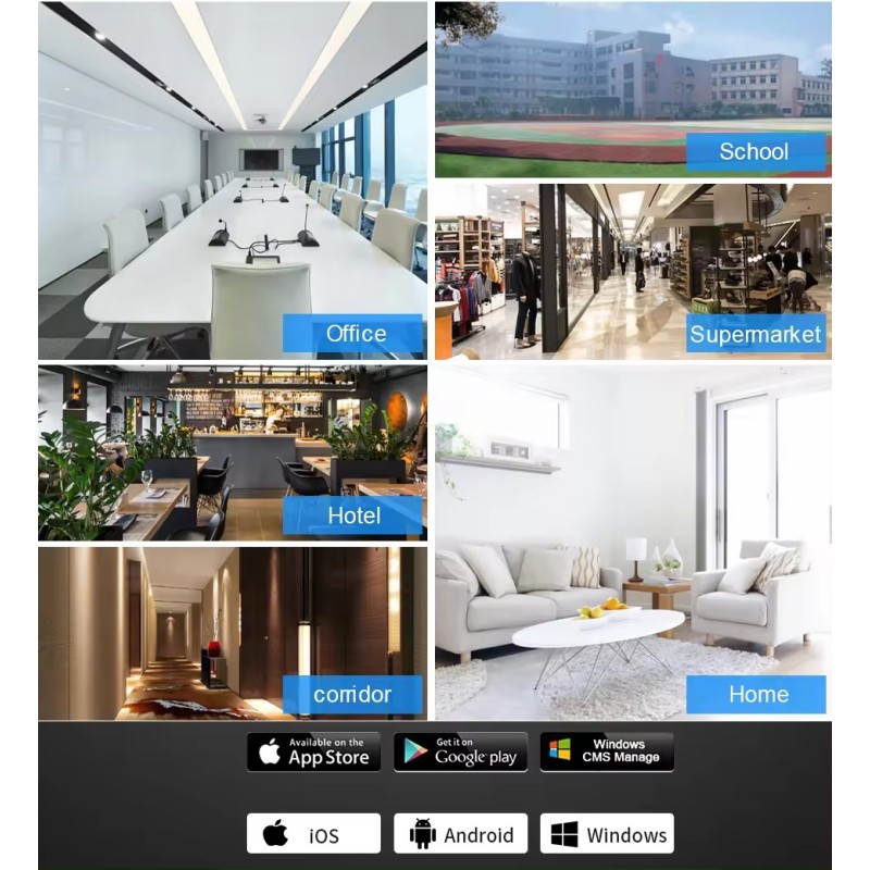 Wifi Bullet System Factory - 8ch 6MP Audio Night Vision