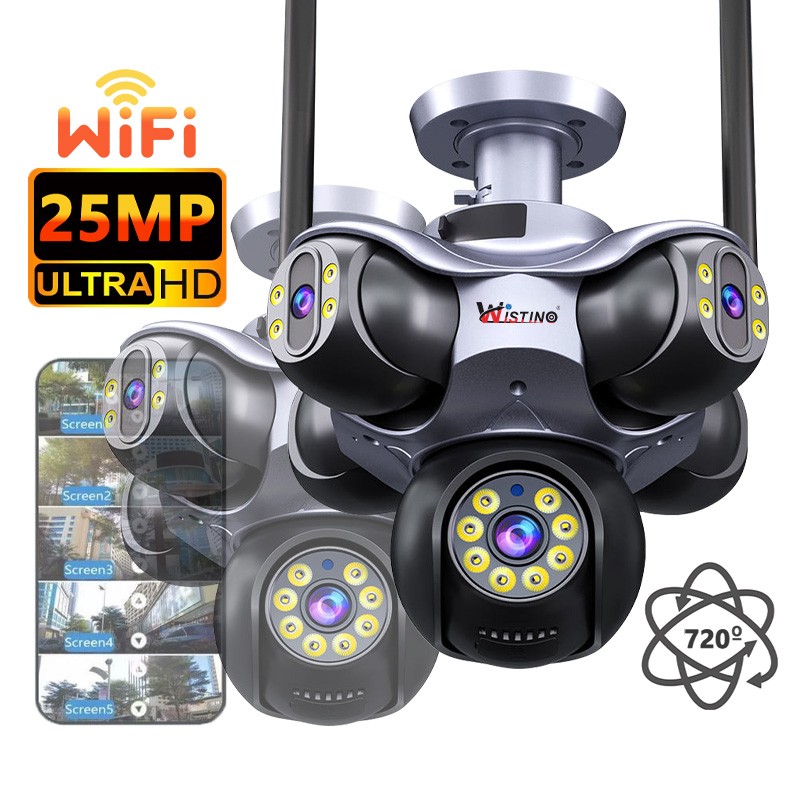 Outdoor CCTV Manufacturer - 25MP Five Lens PTZ IP67