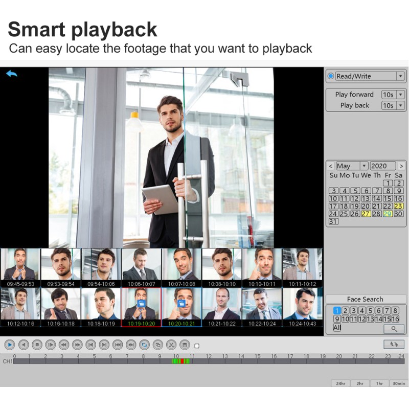 POE Camera System Supplier - Xmeye 8ch LCD Face Recognition