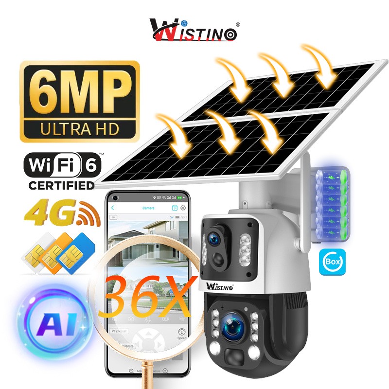 Solar Surveillance Camera Manufacturer - 6MP 36X Zoom 24/7