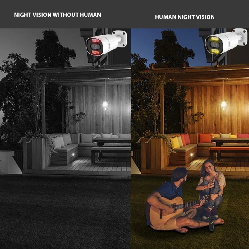 Outdoor Camera Kit Factory - 8MP Bullet Full Color Night