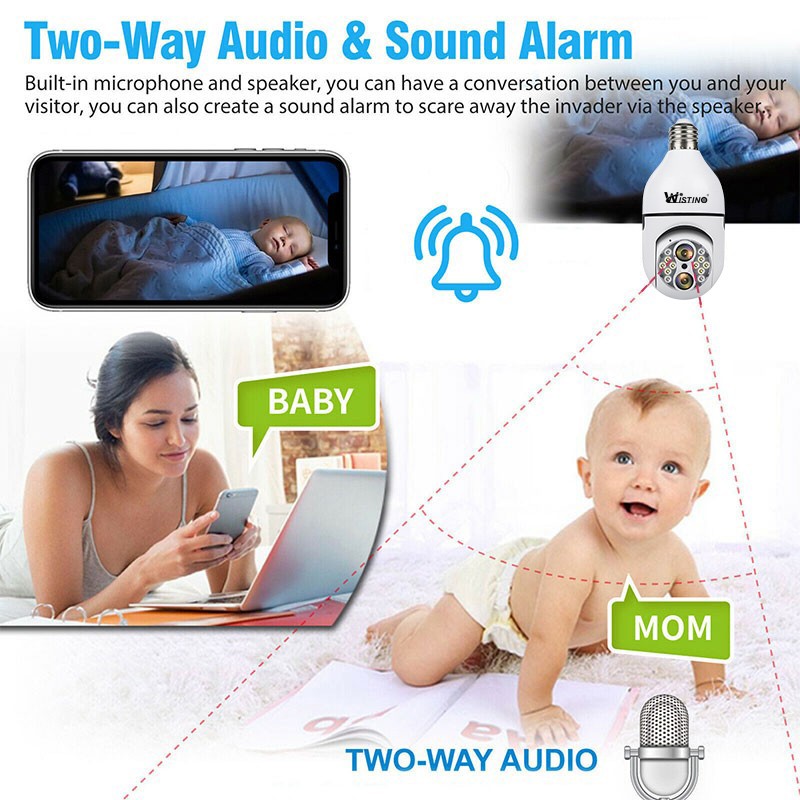 Wireless Bulb Camera Factory - 2MP 10X Zoom Motion Detection