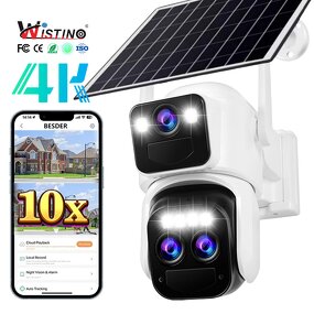 4G Security Camera Factory - 4K Dual Lens AI Human Detection