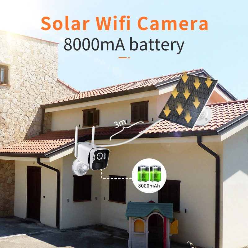 Solar Wifi Kit Factory - 4MP Battery 8CH LCD Monitor