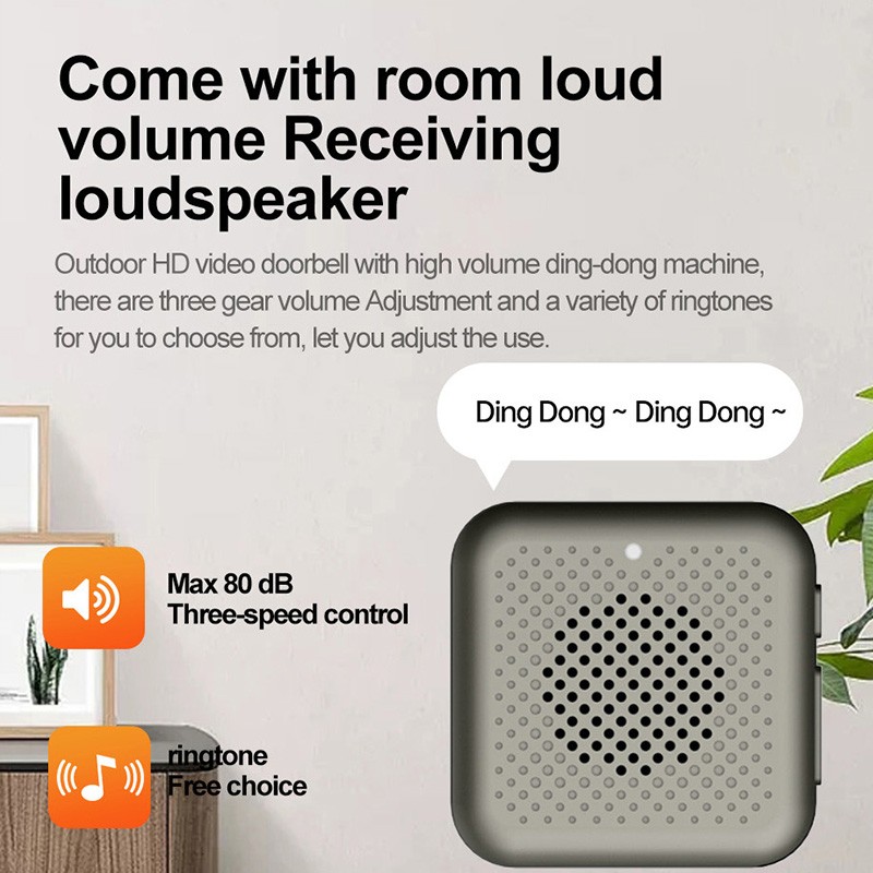 Virtual Doorbell Factory - 1200mAh Battery Indoor Security