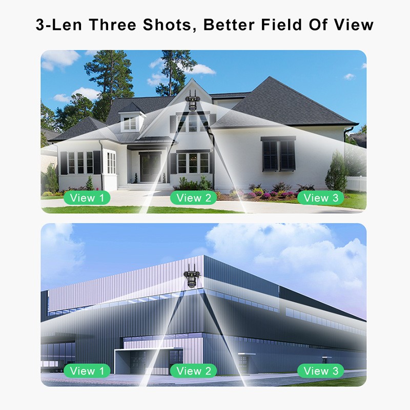 Outdoor CCTV Camera Manufacturer - 6MP Three Lens IP66