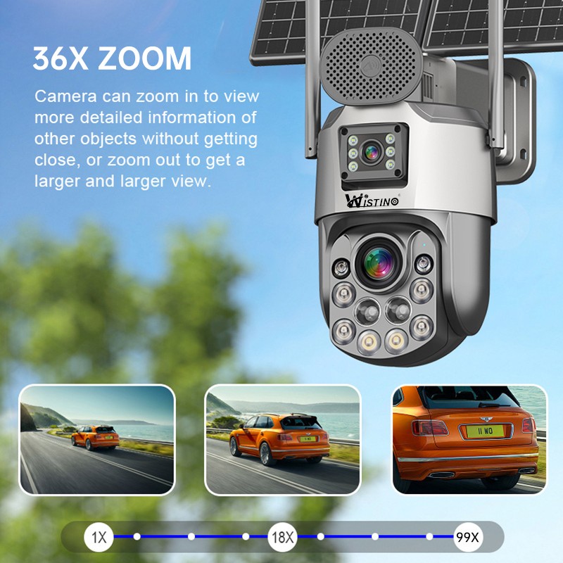 Solar Security Camera Factory - 4K Dual Lens Auto Zoom
