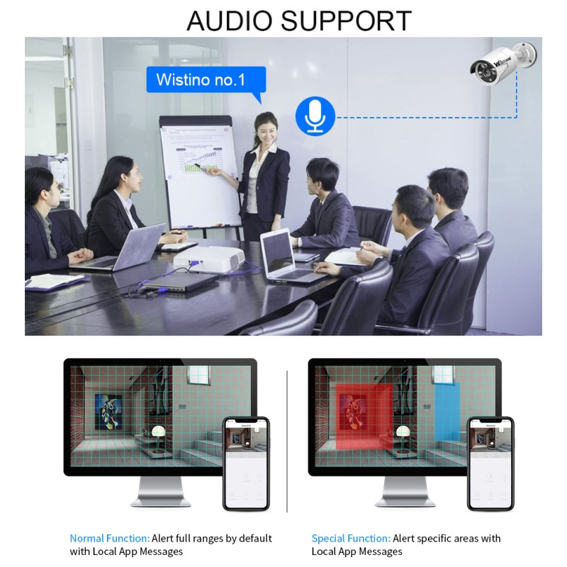 Camera System Supplier - Tseye 4CH Audio 6MP Outdoor