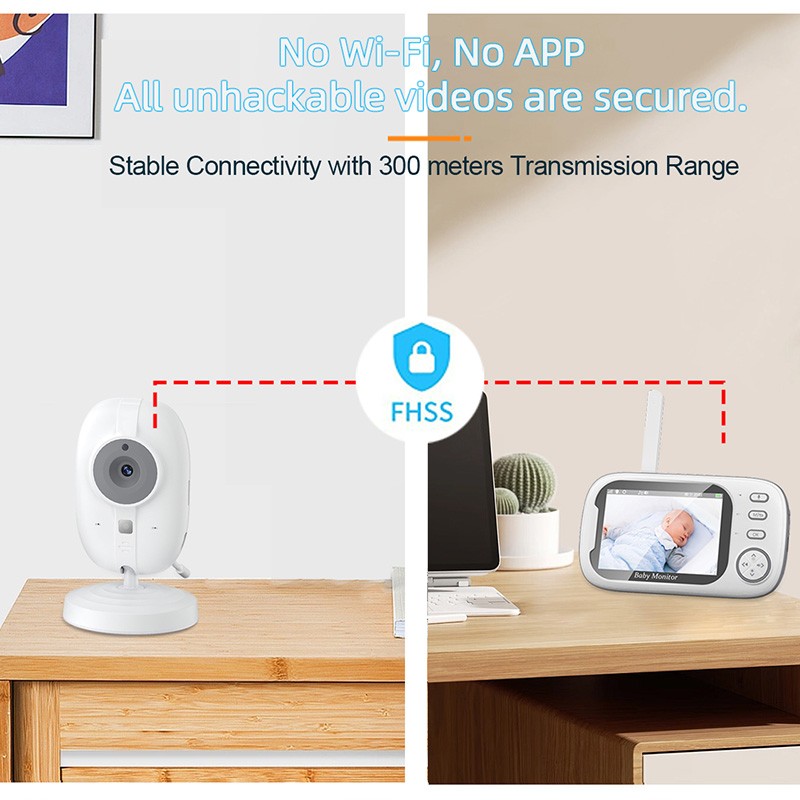Baby Monitor Manufacturer - 3.5 Inch 3MP Temperature Sensor