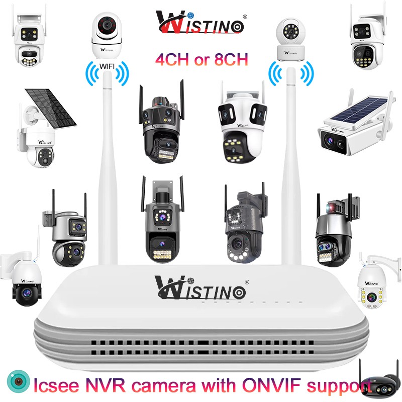 Wireless Camera Set Manufacturer - 8MP 4Ch 180 Degree Rotation
