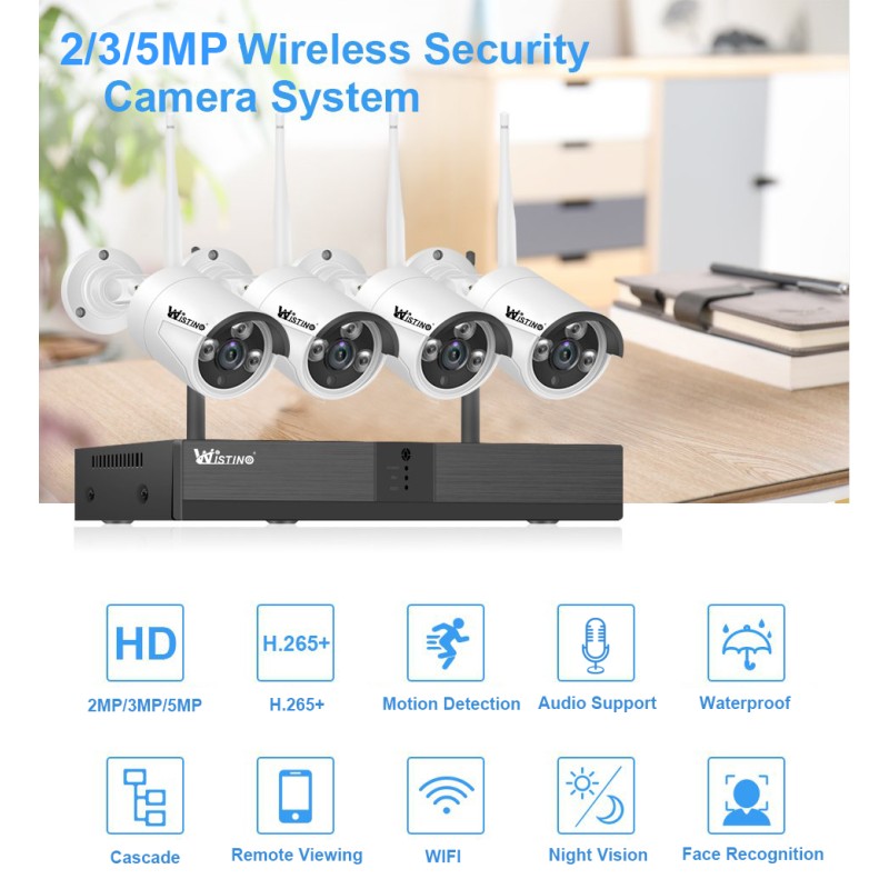 Outdoor CCTV System Manufacturer - 4CH Wifi Motion Detection