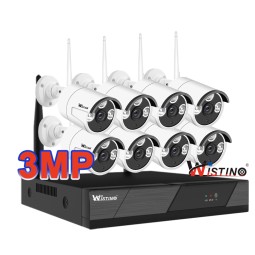 Wifi Bullet System Factory - 8ch 6MP Audio Night Vision