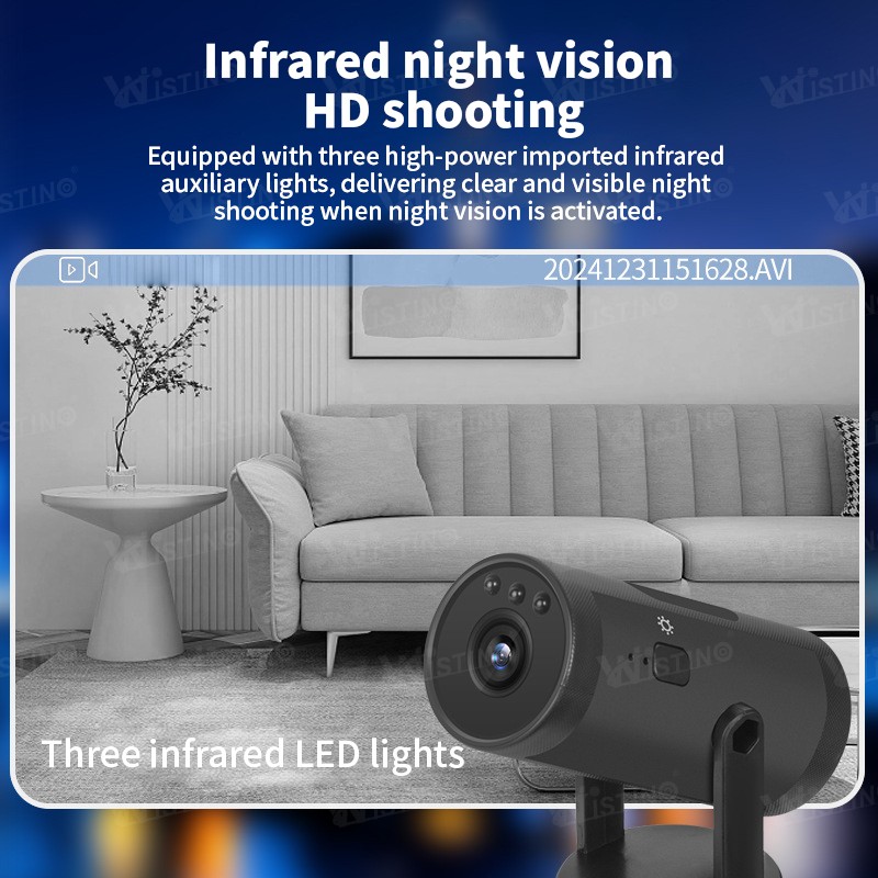 Indoor Wifi Camera Supplier - 1080P HD Black Motion Detection