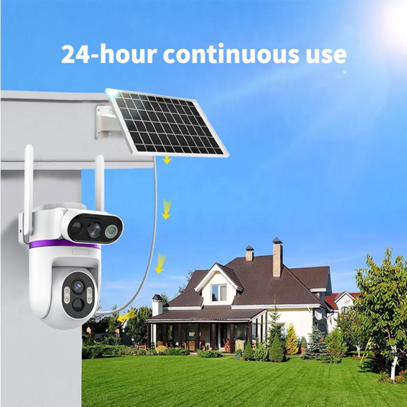 Solar CCTV Manufacturer - 6MP Dual PIR 4G IP66