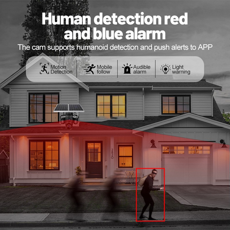 Solar CCTV Manufacturer - 12MP Three Lens Auto Tracking