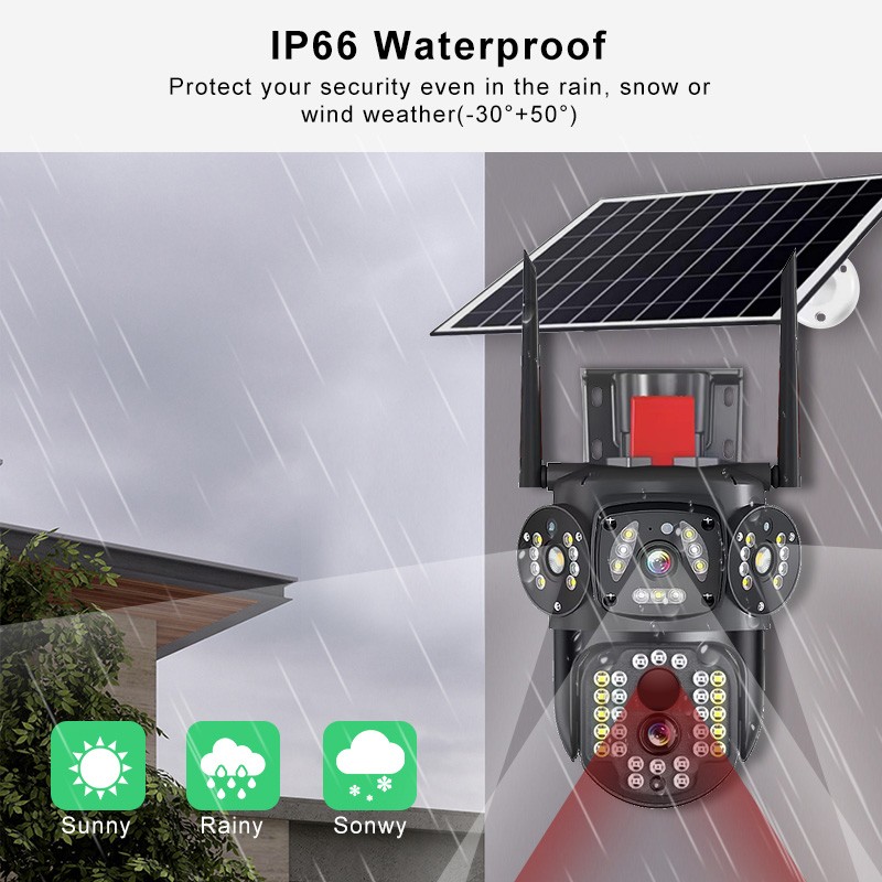 Solar Camera Supplier - 12MP Triple Screen 10X Zoom