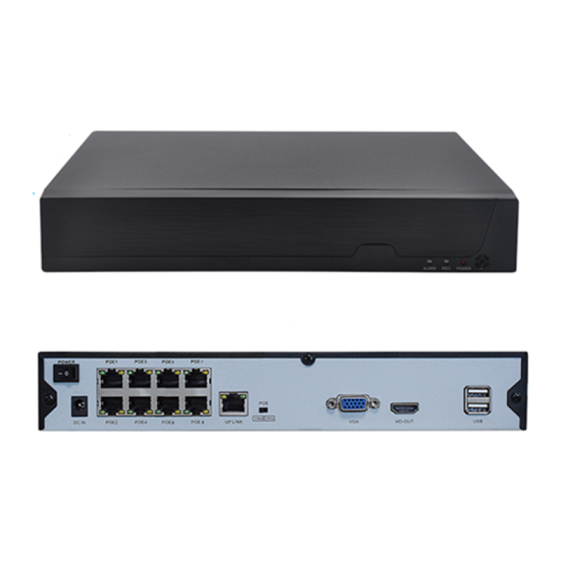 NVR Recorder Factory - H.265 8CH POE 4K 48V