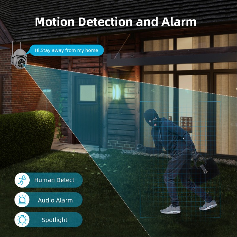 Dome NVR System Supplier - 4MP Two Way Audio PTZ