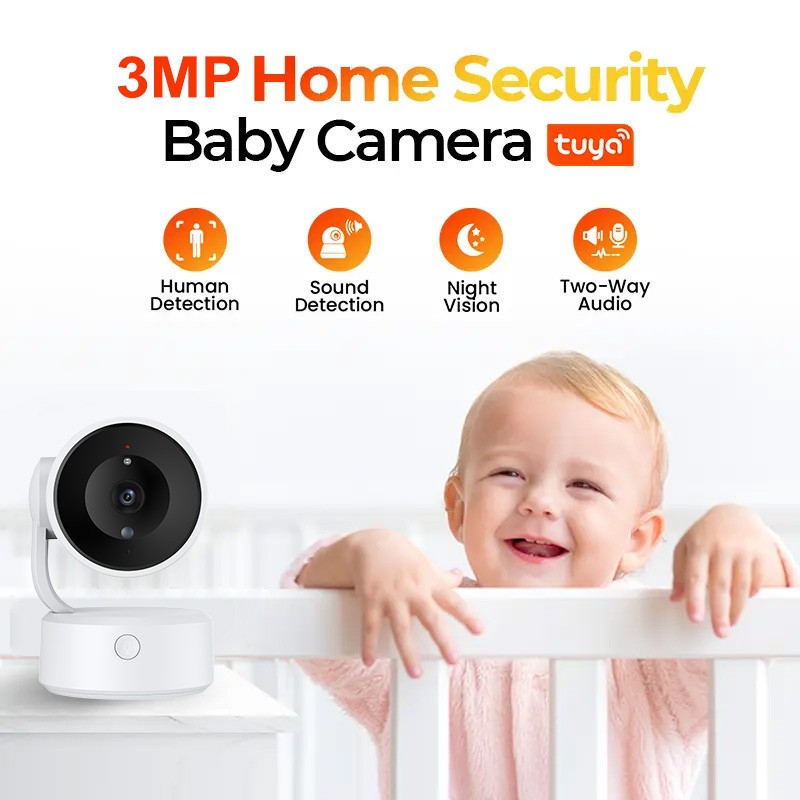Baby Security Camera Supplier - Tuya 5MP Color Night Motion