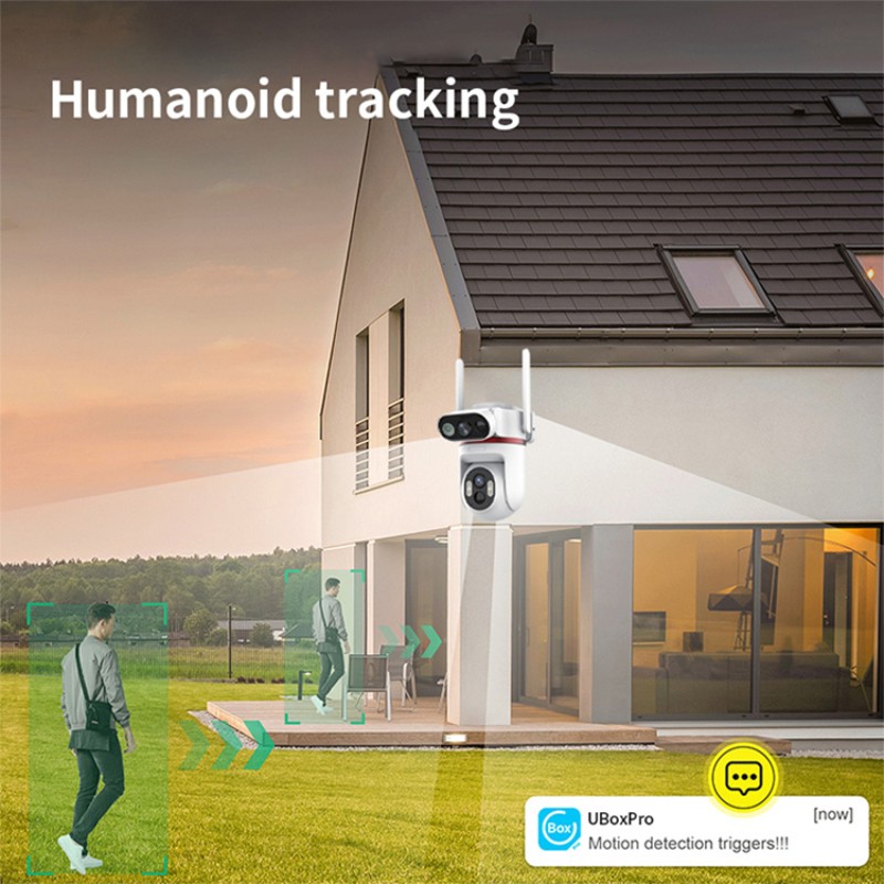 Outdoor Solar Camera Manufacturer - 4K Ubox PIR Humanoid Tracking