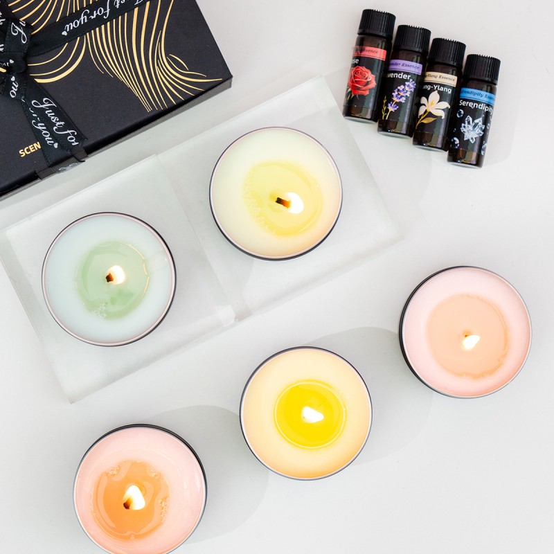 Scented Candles Supplier - Wholesale Home Decor Luxury Metal Tin Jar 2 Pack