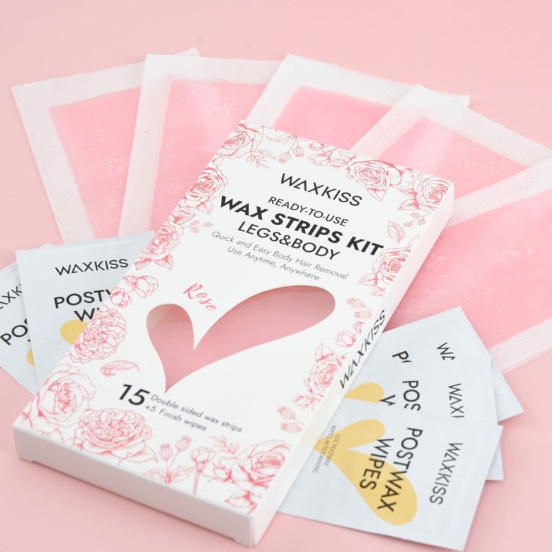 Wax Strips Kit Manufacturer - WAXKISS New Arrival Rose Cold Wholesale for Bikini