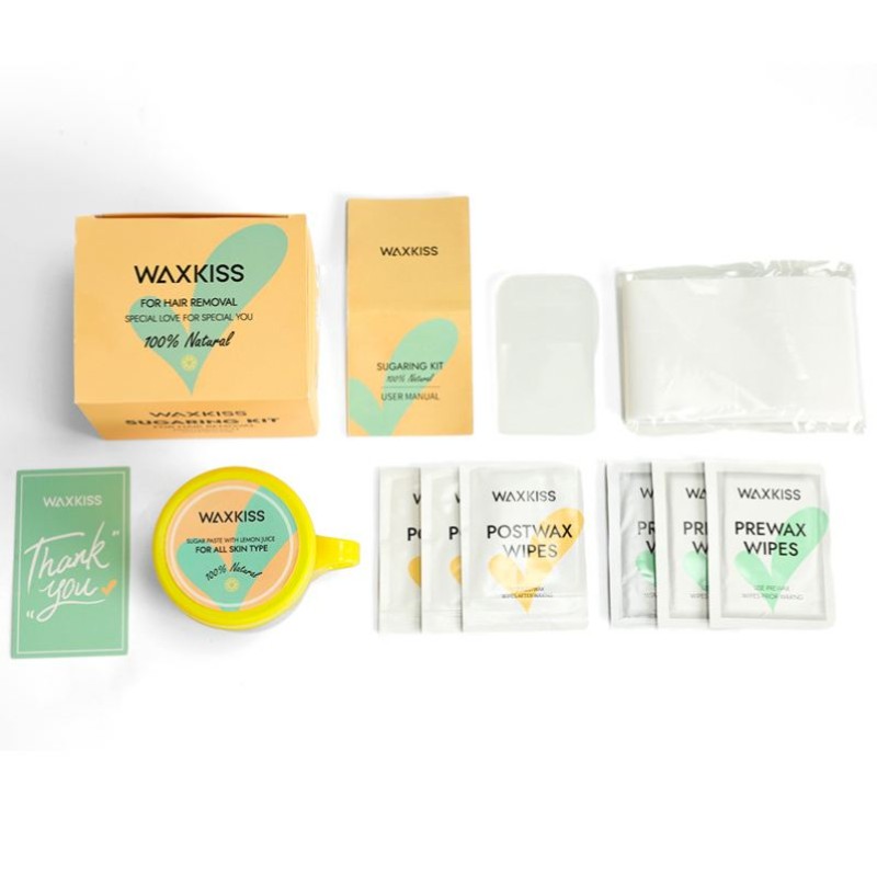 Sugar Wax Kit Supplier - Hot Sell 200g 100 Natural with Strips for Body