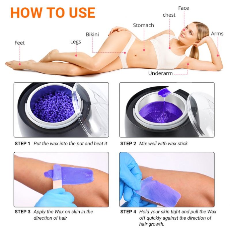 Wax Pot Heater Factory - Wholesale Professional 500ml Portable Pink Wax