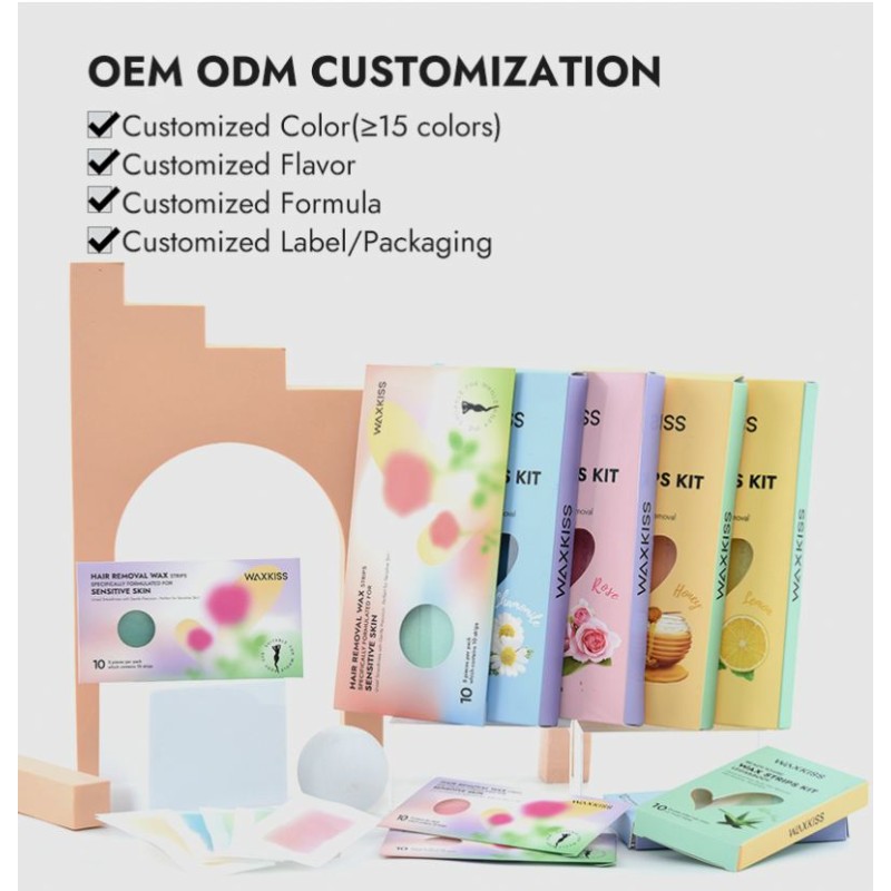 Facial Wax Strips Supplier - WAXKISS Easy to Use Double Size Effective for Face