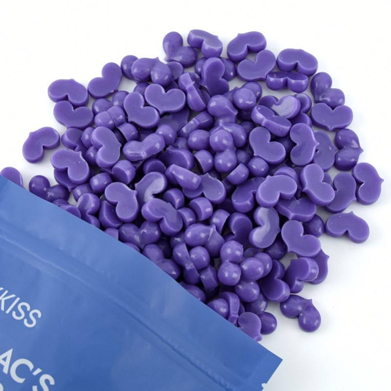 Hard Wax Bead Factory - WAXKISS Wholesale 500g Lavender Love Heart for Leg