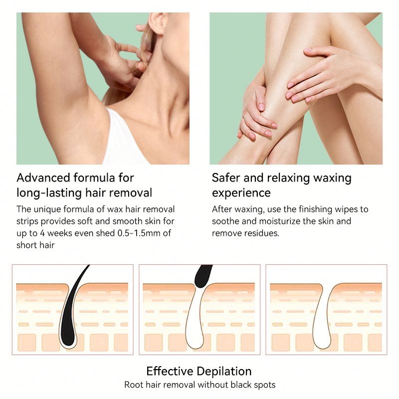 Cold Wax Strips Manufacturer - WAXKISS Wholesale Ready To Use for Leg Hair Removal