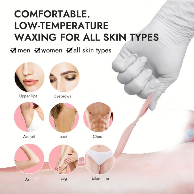 Hard Wax Bean Supplier - WAXKISS 100g Painless Customize Lavender Rose Love