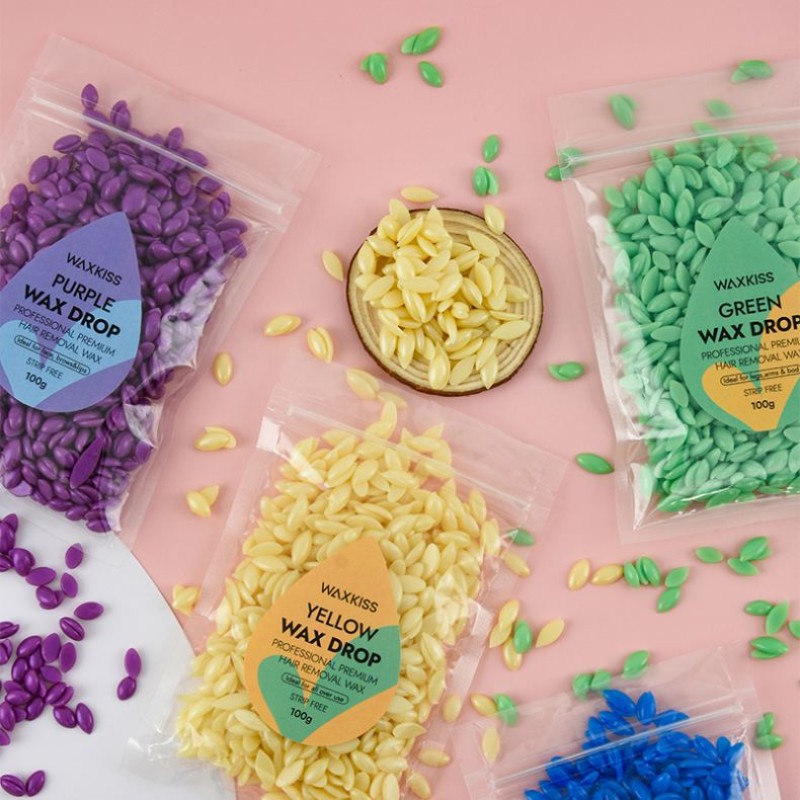 Wax Beads Supplier - 100g Pink Rain Drop Best Selling for Sensitive Skin