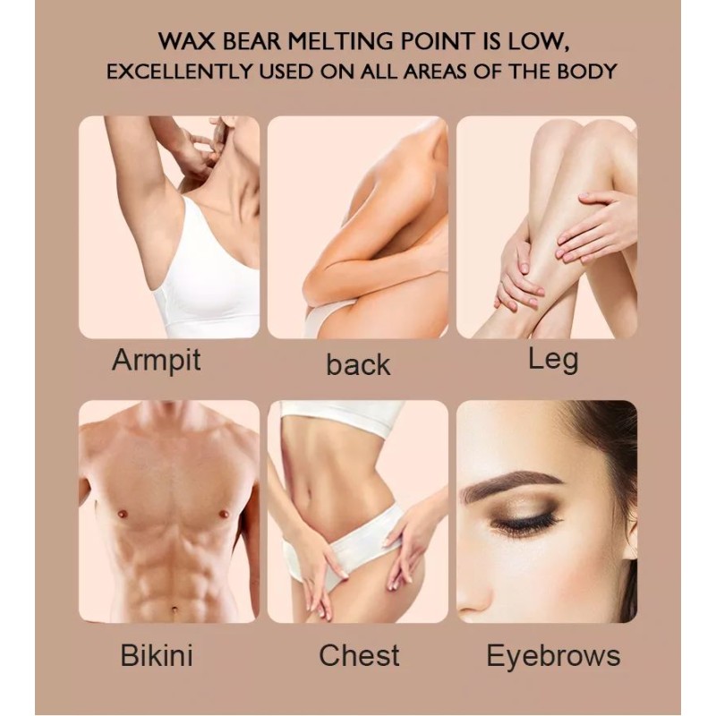 Wax Bean Factory - Wholesale Waxbear 100g Rose Lemon Painless for Body