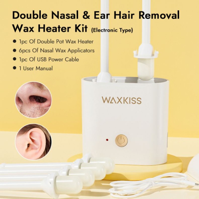 Nasal Wax Heater Factory - Private Label Double Nasal Ear with Applicator