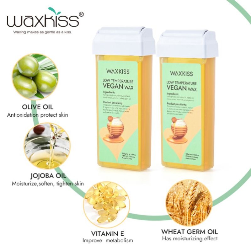 Depilatory Wax Manufacturer - 100g Cartridge Roll On Rose Honey Natural