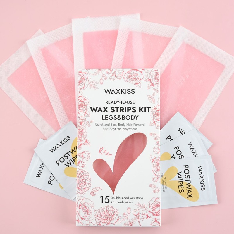 Wax Strips Kit Manufacturer - WAXKISS New Arrival Rose Cold Wholesale for Bikini
