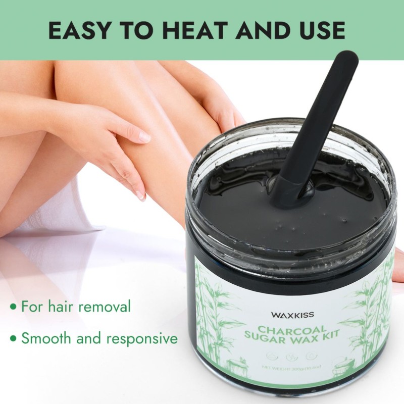 Sugar Wax Kit Manufacturer - Wholesale Supply 300g Charcoal Effective for Body