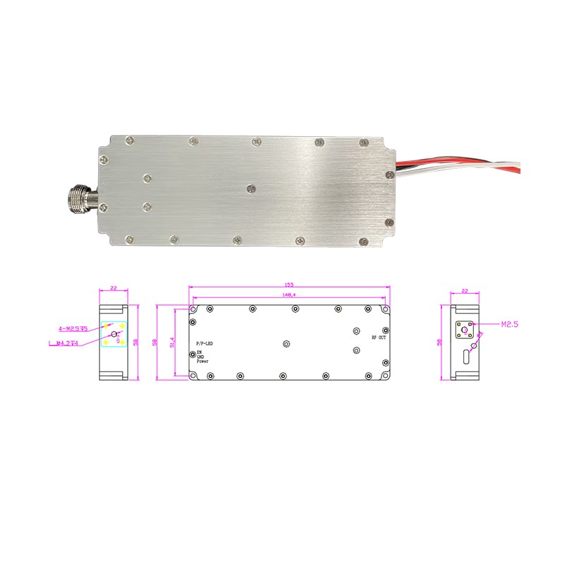 RF Amplifier Manufacturer - 50W 400MHz-2.4GHz Temperature
